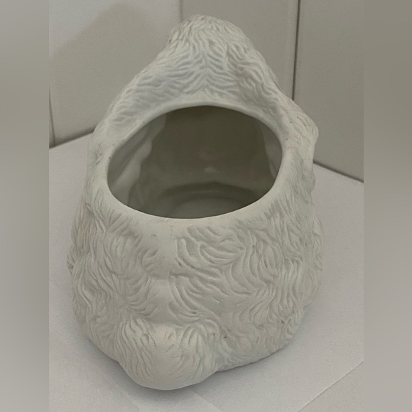 80s Easter BUNNY White Rabbit pink VASE planter FTDA Taiwan Vintage 1987 ceramic - Picture 2 of 12